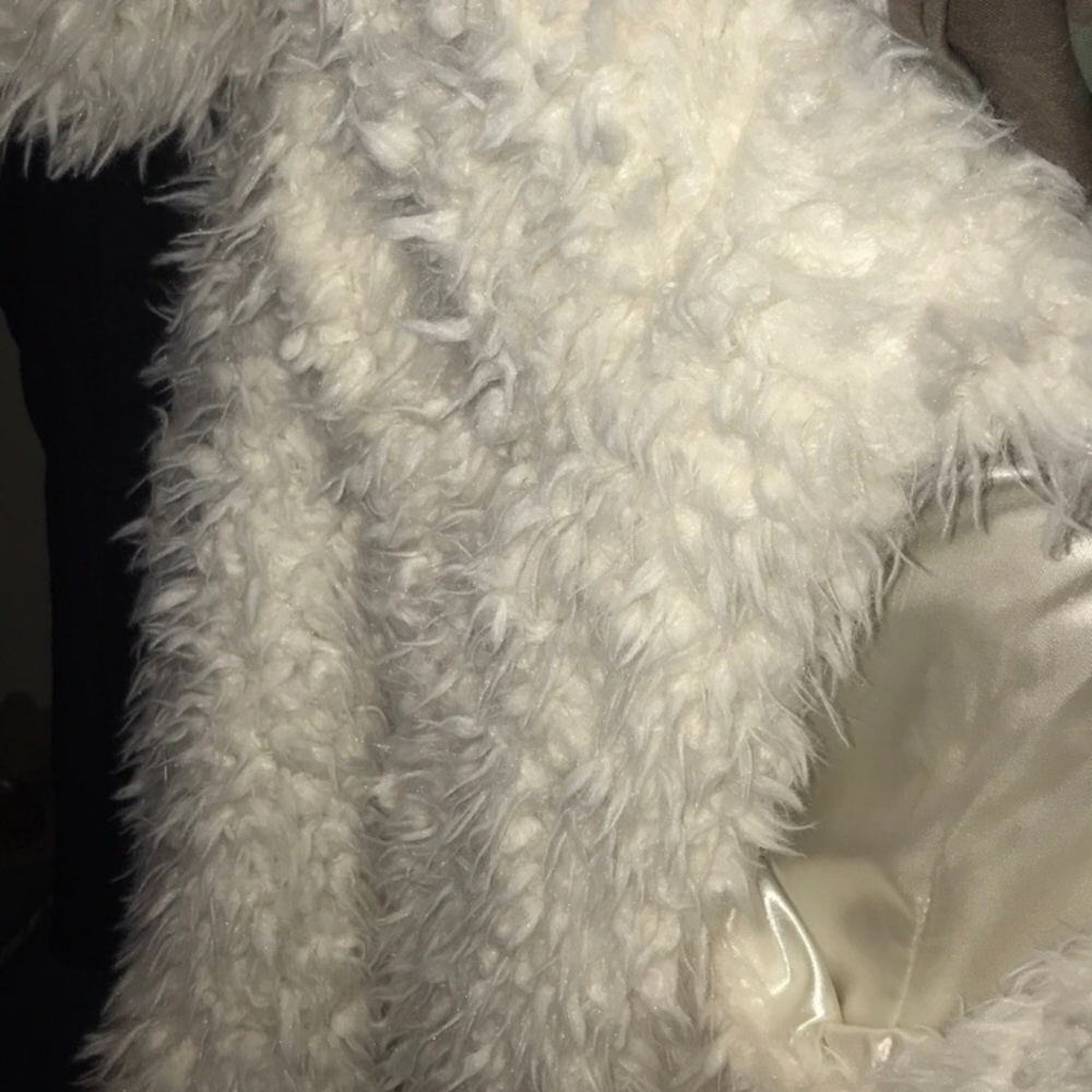 Hooded fur vest